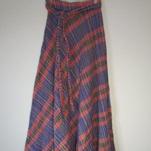 Vintage full length wrap skirt